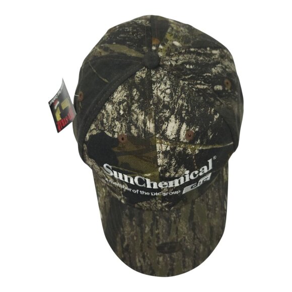 Mossy Oak Break Up Camo Flex Strap Cap Hat Sun Chemical Trucker Baseball Hunting - Picture 6 of 14